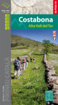 costabona - alta vall del ter - mapa y guia 1: 25000