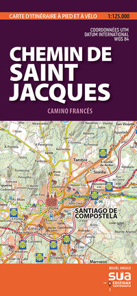 camino de santiago - cartes pyreneennes (1: 25000)