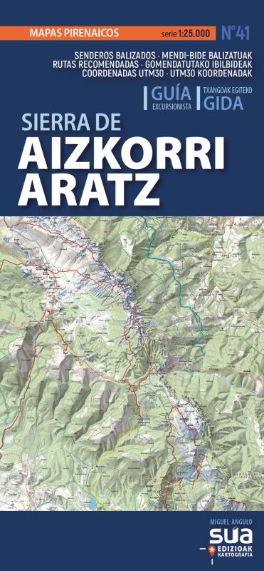 (2 ed) sierra de aizkorri-aratz - mapas pirenaicos (1: 25000) - Miguel Angulo