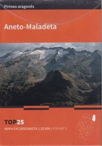 mapa aneto-maladeta 1: 25000 - mapa excursionista - Aa. Vv.