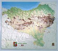 euskal herria mapa erliebean marko gabe 108x97cm - Batzuk