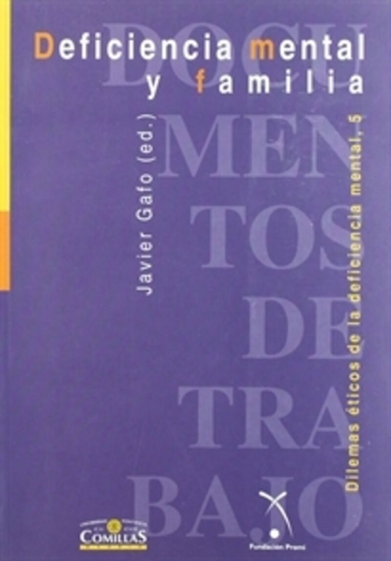 deficiencia mental y familia - Javier Gafo / [ET AL. ]
