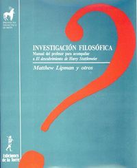 investigacion filosofica - manual del profesor para acompañar descubrimiento de harry