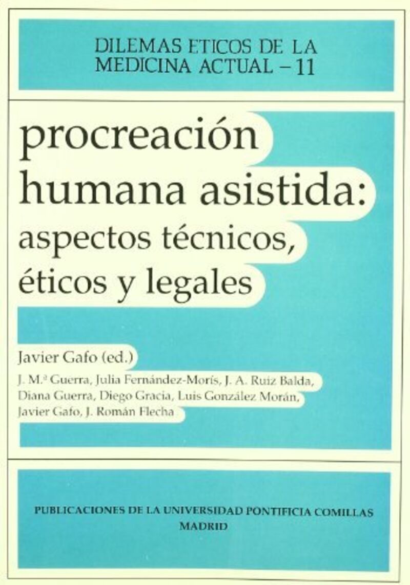 procreacion humana asistida - aspectos tecnicos, eticos y l - Aa. Vv.