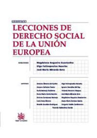 LECCIONES DE DERECHO SOCIAL DE LA UNION EUROPEA