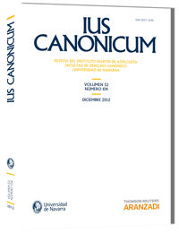 ius canonicum - vol. 52, nº 104 - 2012 - Jorge Otaduy (ed. )