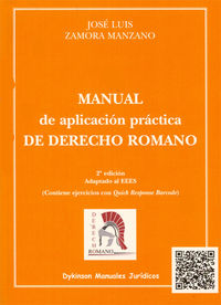 MANUAL DE APLICACION PRACTICA DE DERECHO ROMANO (2ª ED)