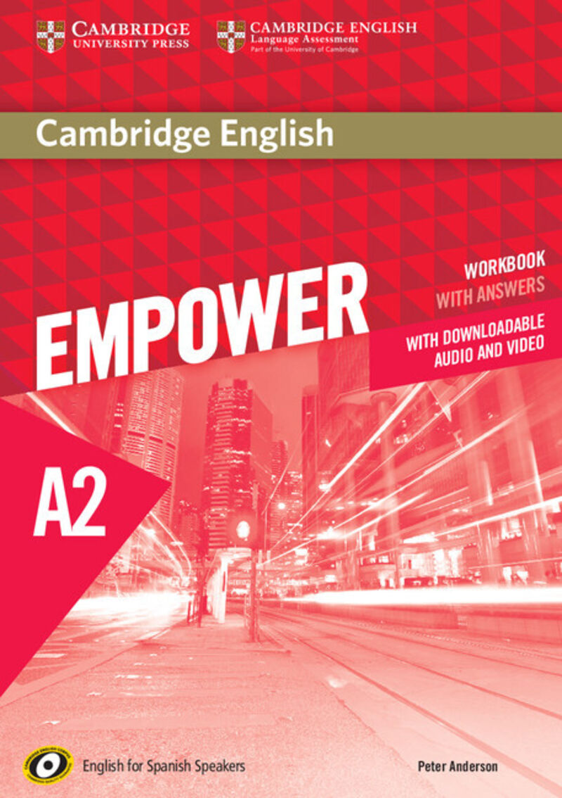 camb eng empower for spanish speak a2 wb w / key (+audio) - Peter Anderson