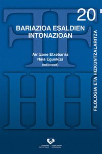 bariazioa esaldien intonazioan - Aintzane Etxebarria (ed. ) / Naia Eguskiza Sanchez (ed. )