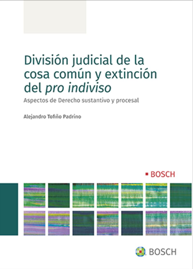 DIVISION JUDICIAL DE LA COSA COMUN Y EXTINCION DEL PRO INDIVISO - ASPECTOS DE DERECHO SUSTANTIVO Y PROCESAL