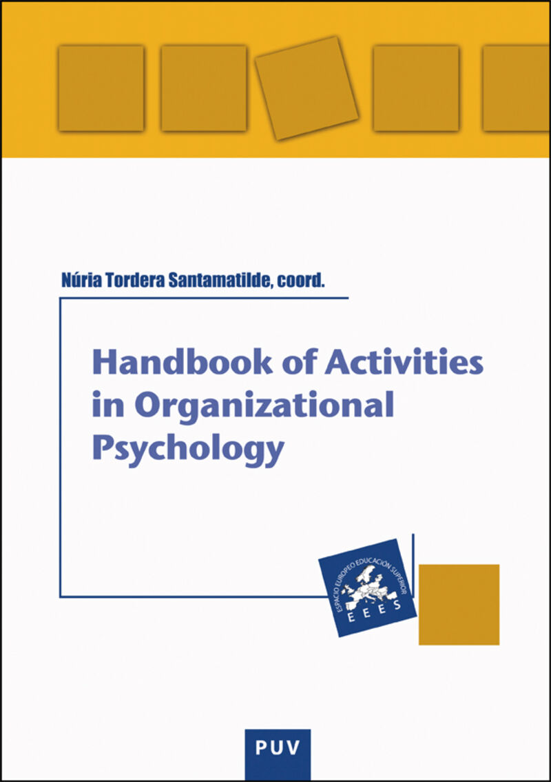 handbook of activities in organizational psychology - Aa. Vv.