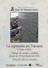 represion en navarra (1936-1939) , la ii - trabajos de campo y archivo (finales de 1974-principios de 1981) . melida-ziordia - Jose Maria Jimeno Jurio