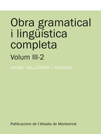 obra gramatical i linguistica completa iii-2