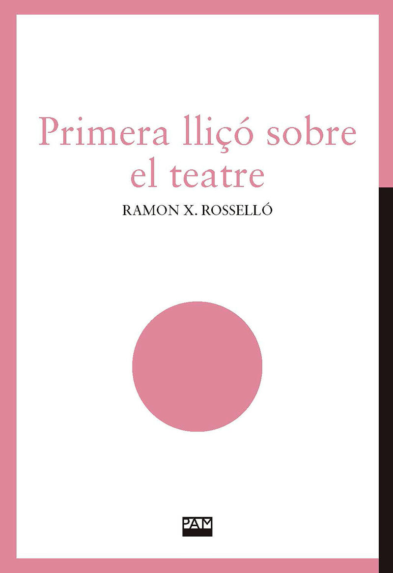 primera lliço sobre el teatre - Ramon X. Rossello