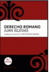 derecho romano (18ª ed) - Juan Iglesias