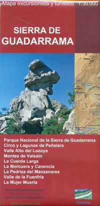 sierra de guadarrama - mapa excursionista y turistico