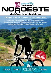(2 ed) noroeste de madrid en bicicleta - mapa del noroeste de madrid