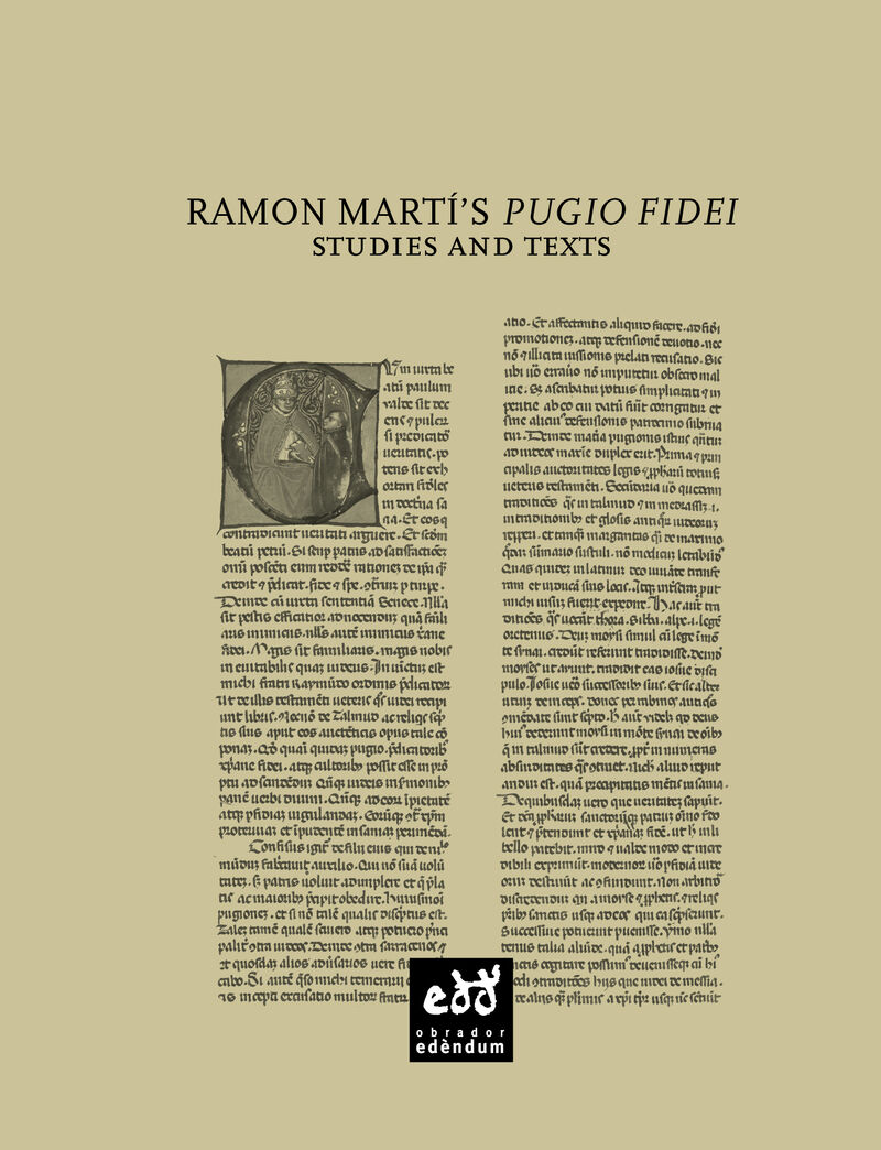 ramon marti's pugio fidei - studies and texts - Ramon Marti