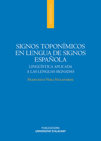 signos toponimicos en lengua de signos española - Francisco Vera Villaverde
