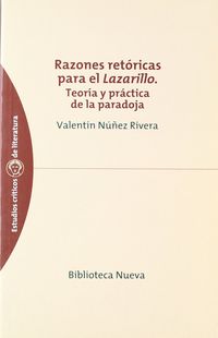 razones retoricas para el lazarillo - teoria y practica de la paradoja