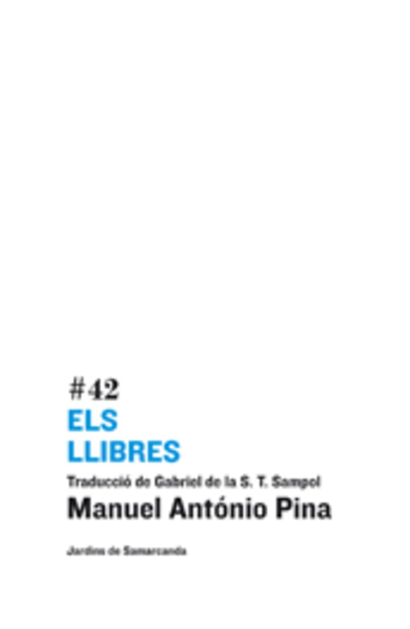 els llibres - Manuel Antonio Pina
