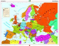 mapa murala - europa fisiko politikoa 121x97 - 