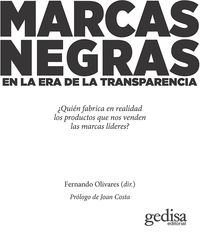 marcas negras en la era de la transparencia - Fernando Olivares (ed. )