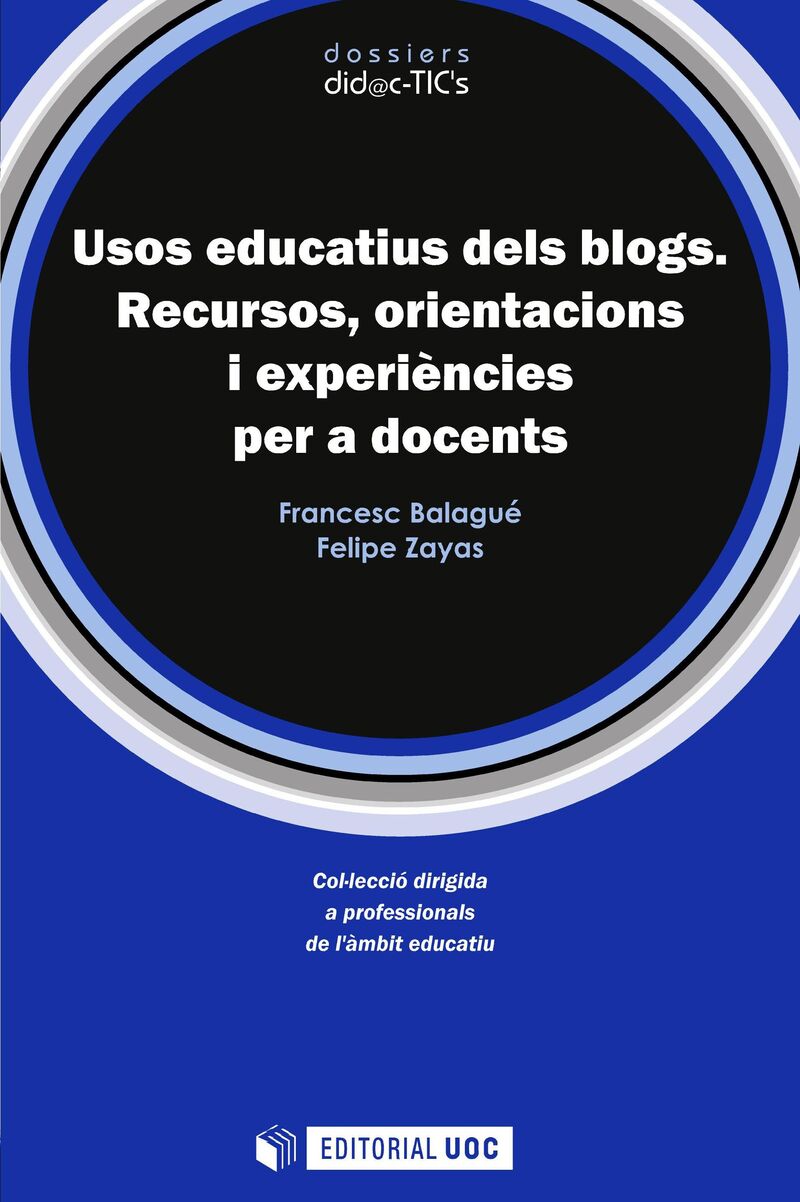 USOS EDUCATIUS DES BLOGS - RECURSOS ORIENTACIONS I EXPERIENCIES