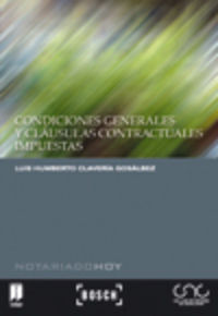 condiciones generales y clausulas contractuales impuestas - L. Claveria Gosalbez