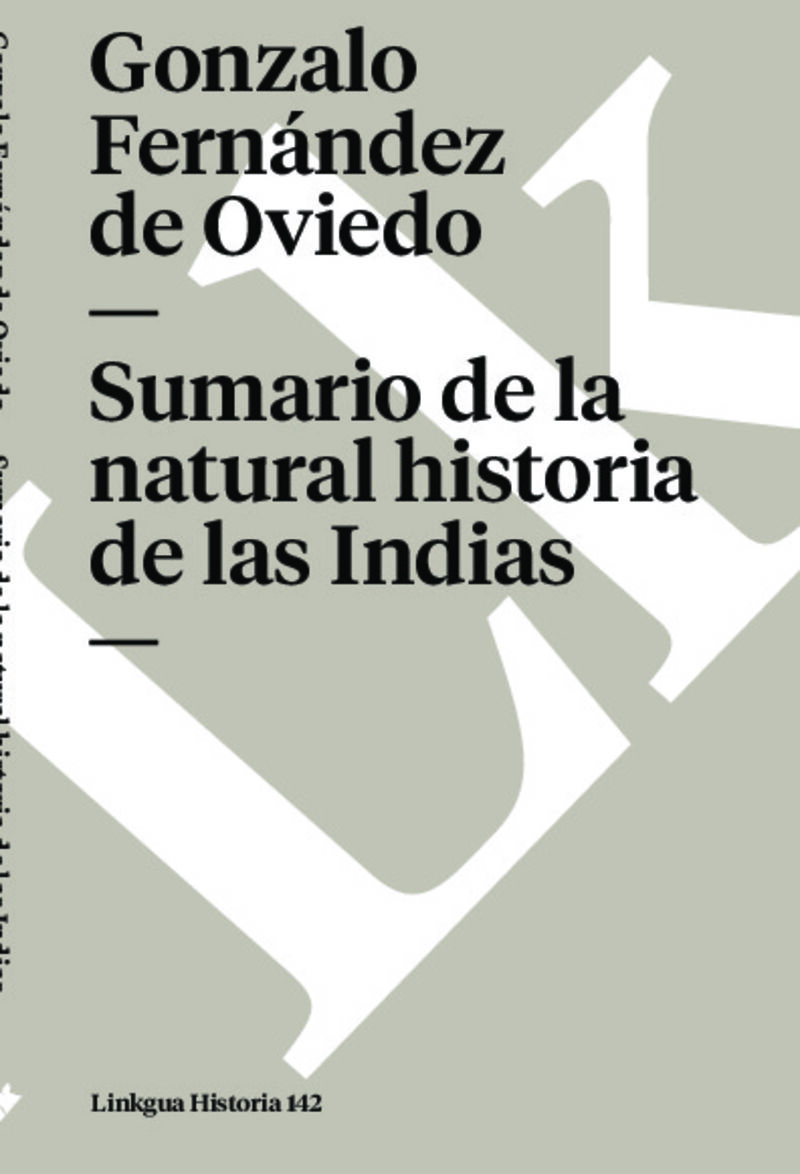 SUMARIO DE LA NATURAL HISTORIA DE LAS INDIAS