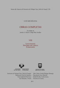 luis michelena obras completas viii - Joseba A. Lakarra (ed. )