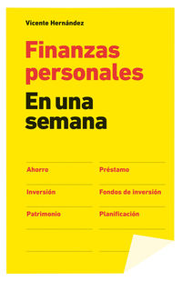 finanzas personales - en una semana - Vicente Hernandez