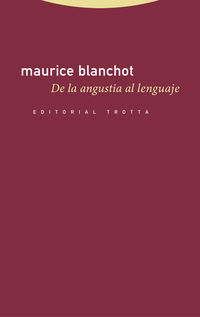 de la angustia al lenguaje - Maurice Blanchot