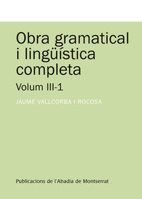 obra gramatical i linguistica completa iii-1
