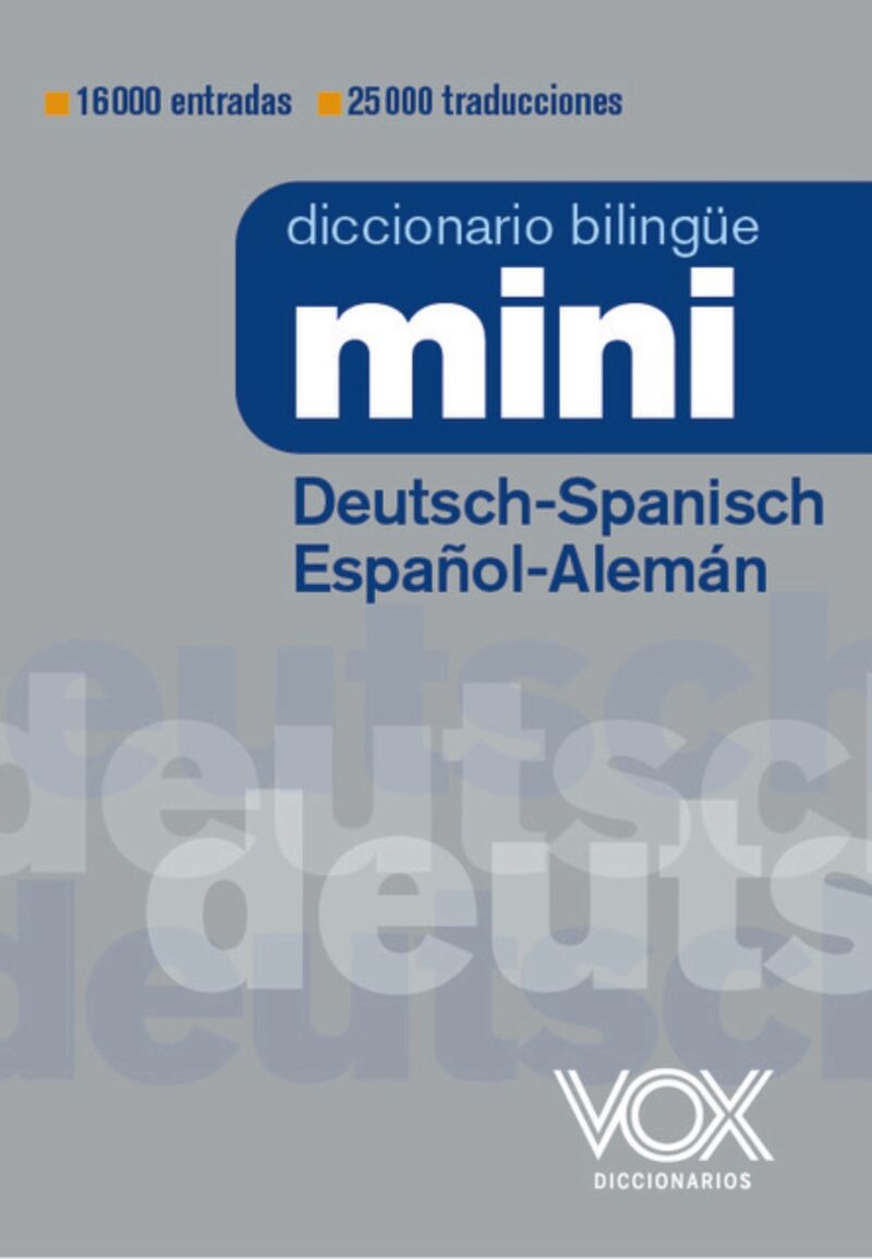 DICCIONARIO MINI DEUTSCH-SPANISCH / ESPAÑOL-ALEMAN