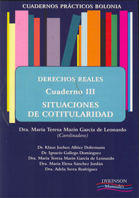 DERECHOS REALES III - SITUACIONES DE COTITULARIDAD