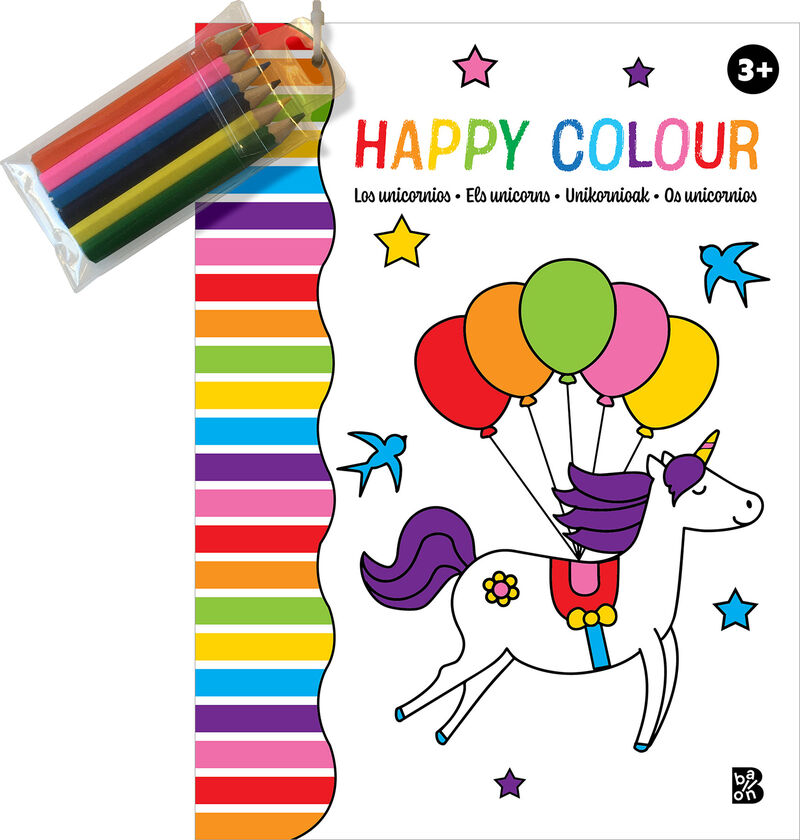 los unicornios - happy colour - Aa. Vv.