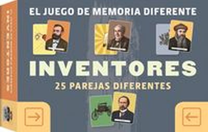 inventores - juego de memoria diferente - 25 parejas diferentes - Aa. Vv.
