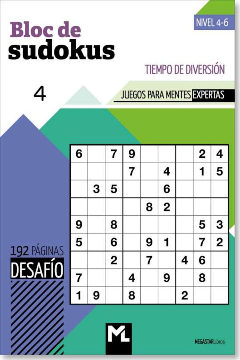 bloc de sudoku desafio 4 - Aa. Vv.